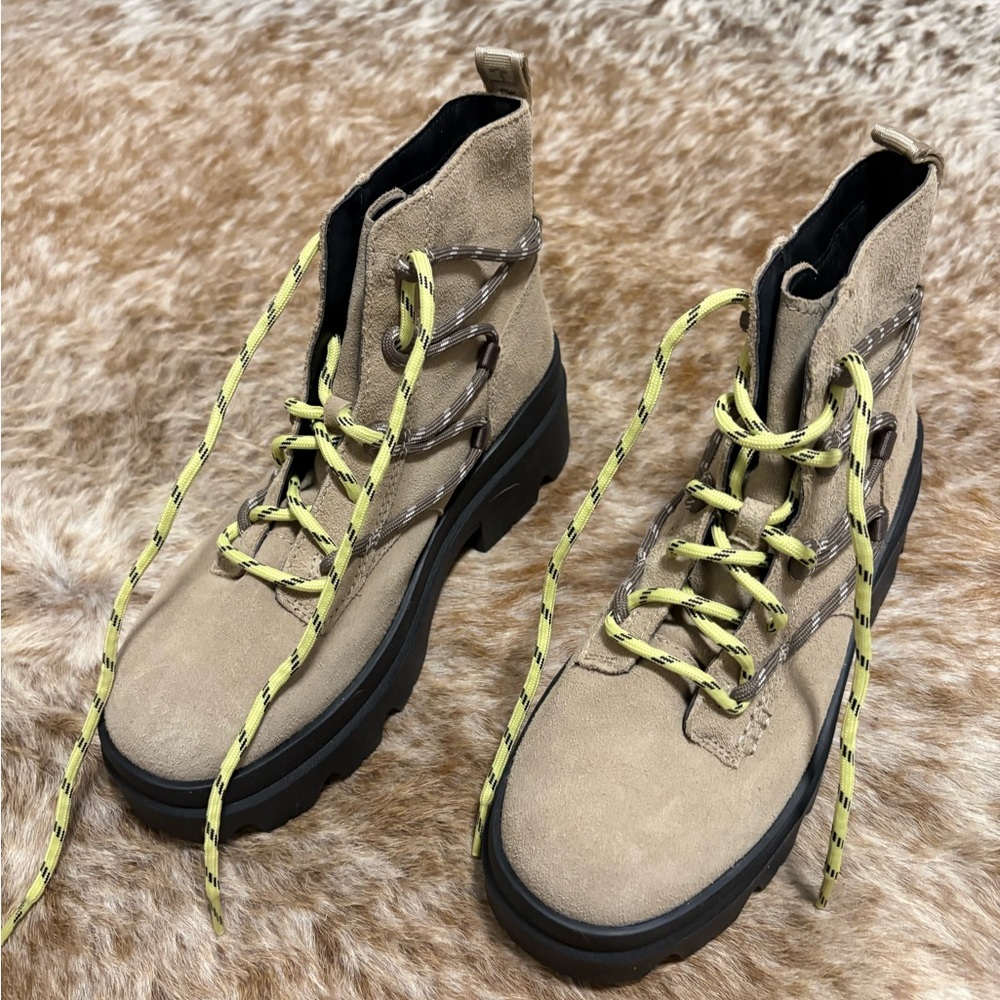 UGG Tan Lace-Up Women's Boots
